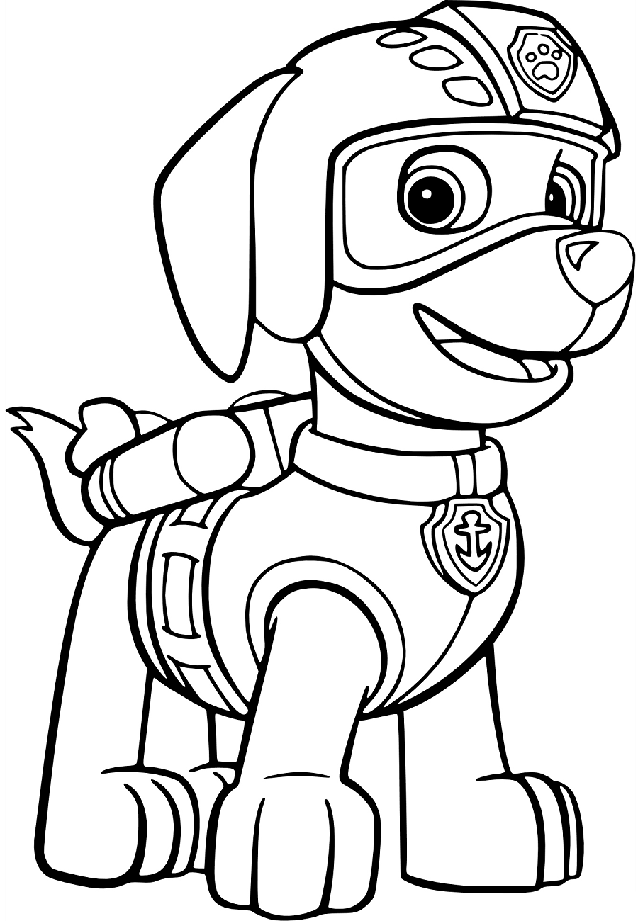 paw patrol ausmalbilder zuma