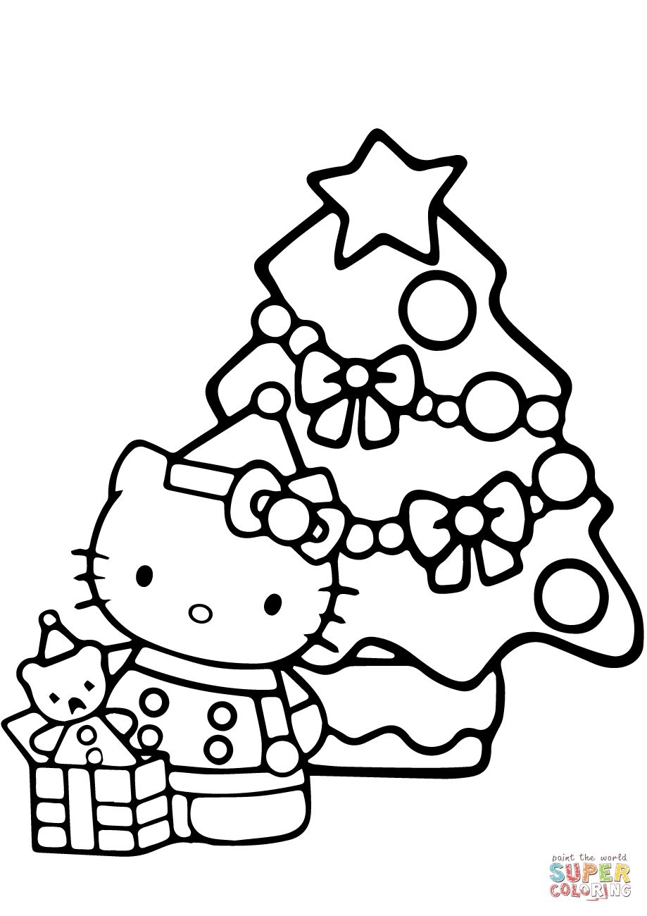 ausmalbilder weihnachten hello kitty