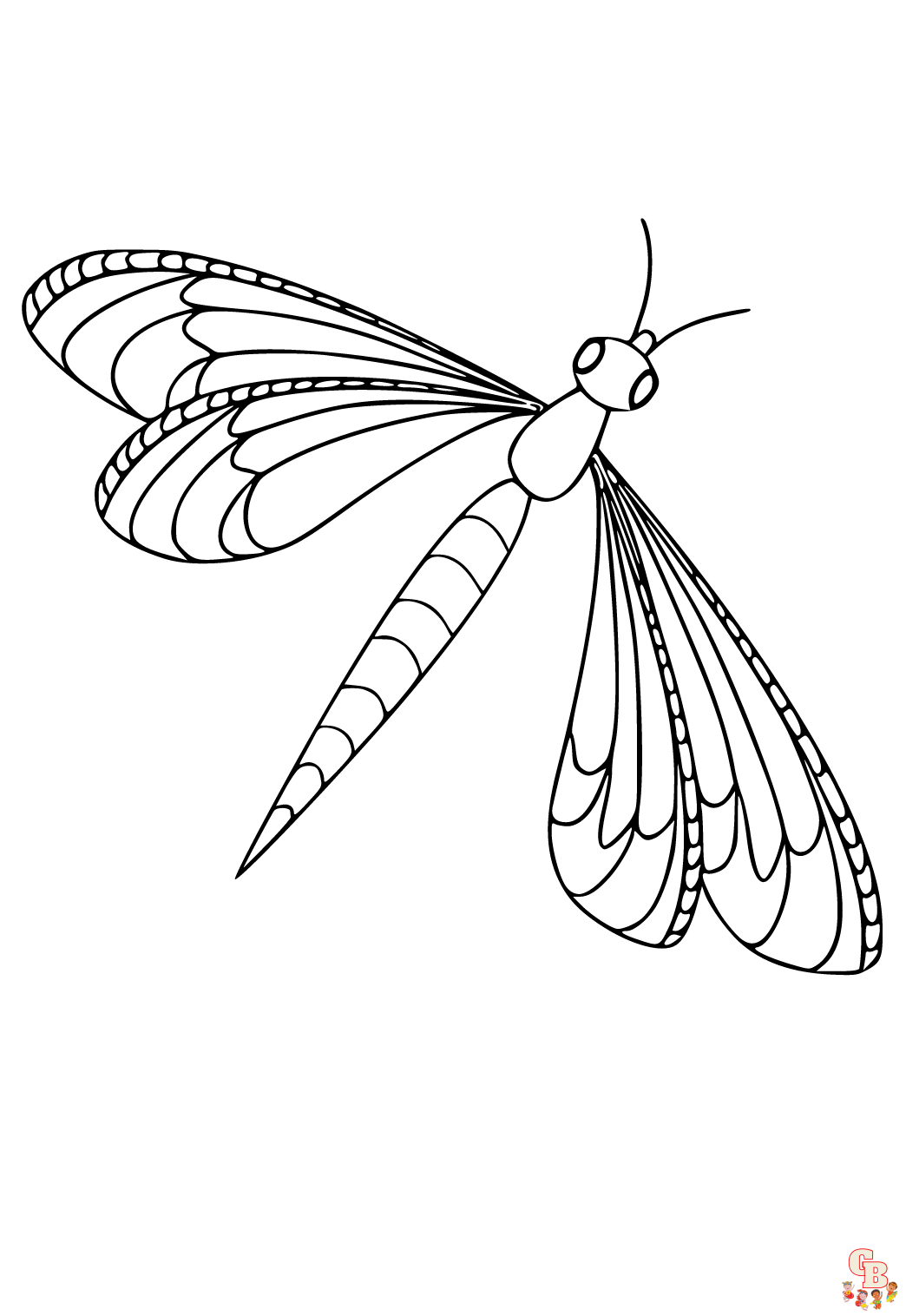 ausmalbilder libellen