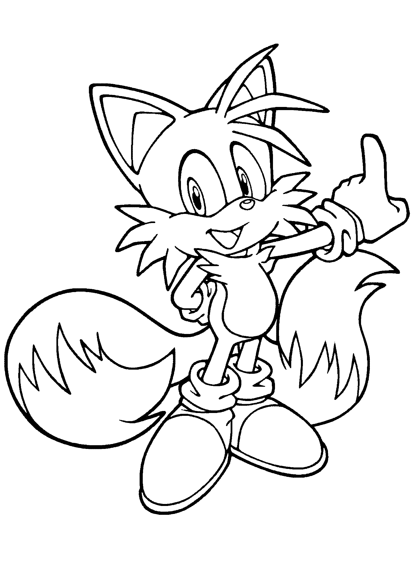 sonic ausmalbilder tails