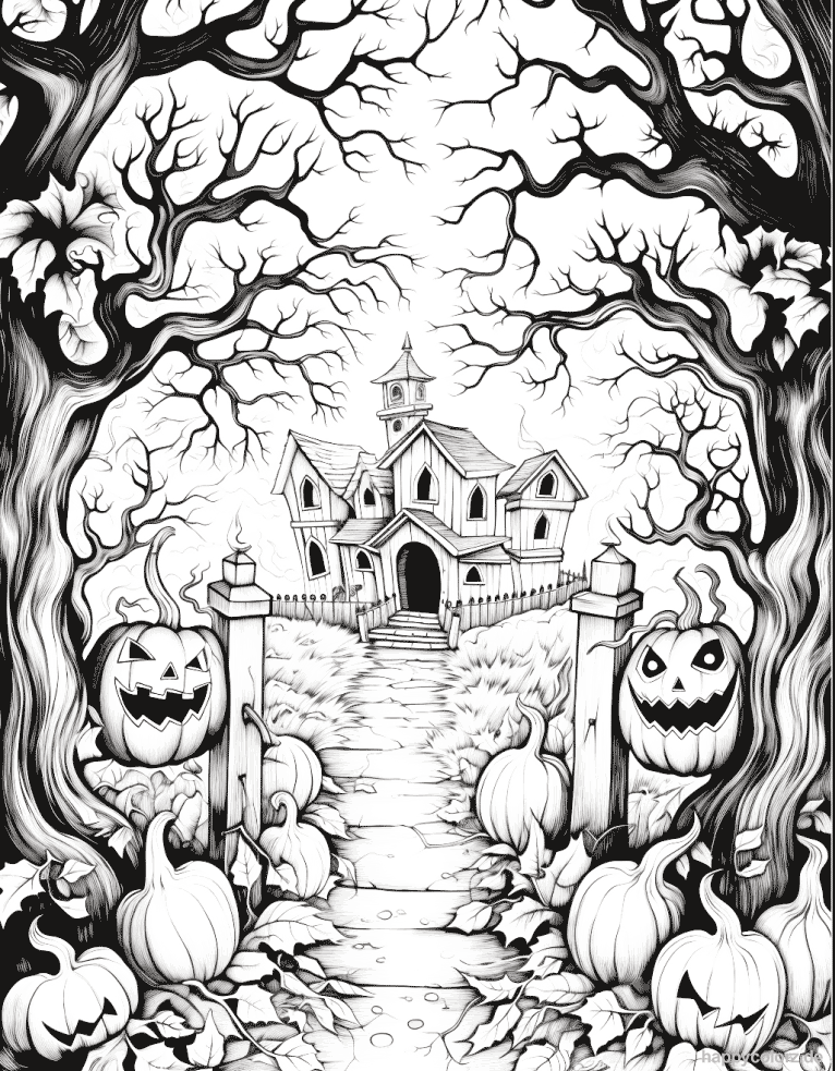halloween ausmalbilder gruselig