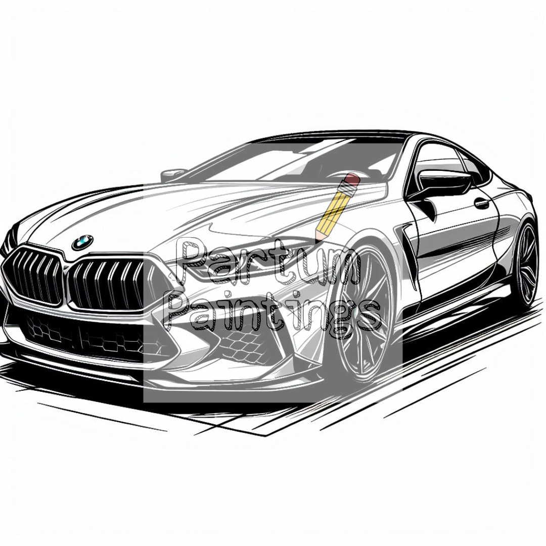 ausmalbilder bmw m8