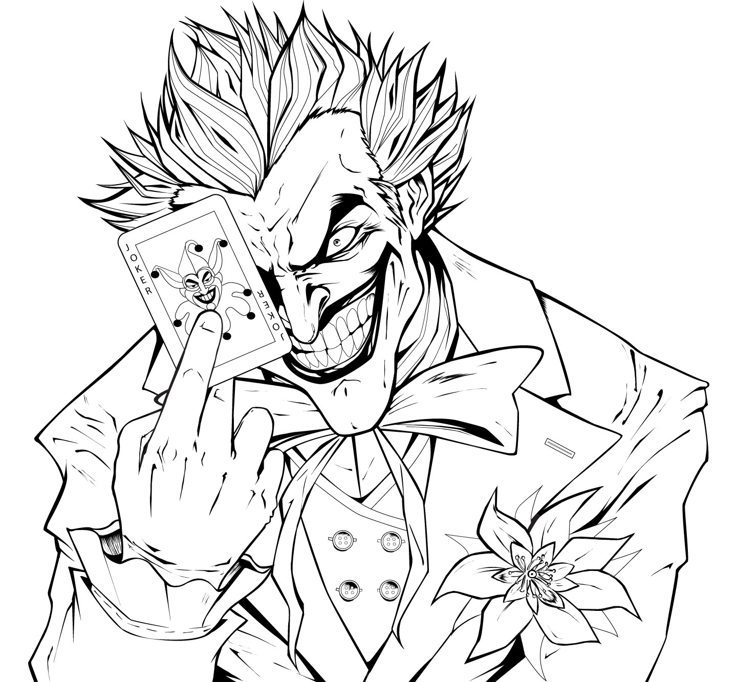 ausmalbilder joker