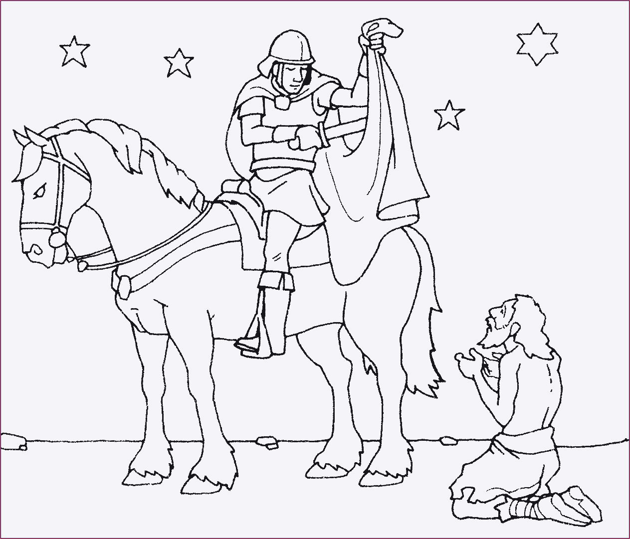 ausmalbilder st martin kostenlos