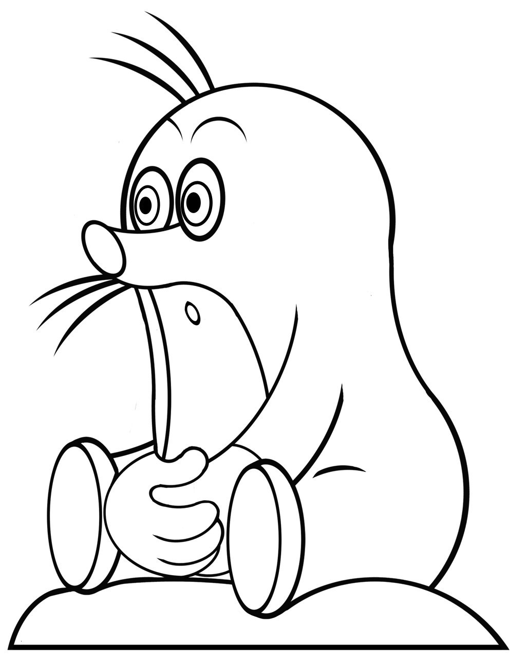 ausmalbilder maulwurf