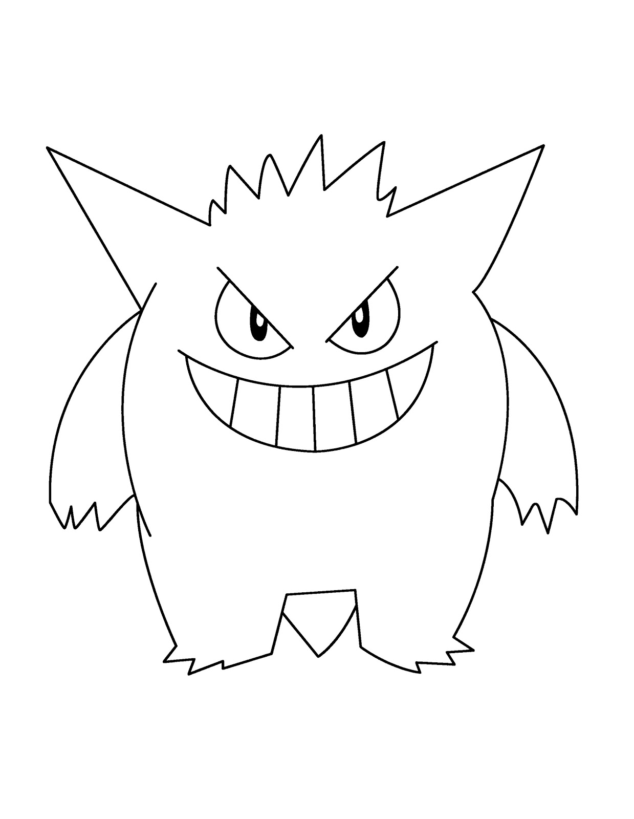 pokemon ausmalbilder gengar
