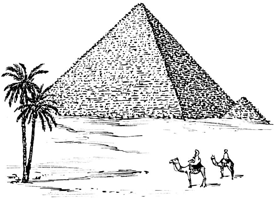 ausmalbilder pyramide