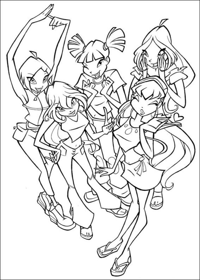 ausmalbilder winx club