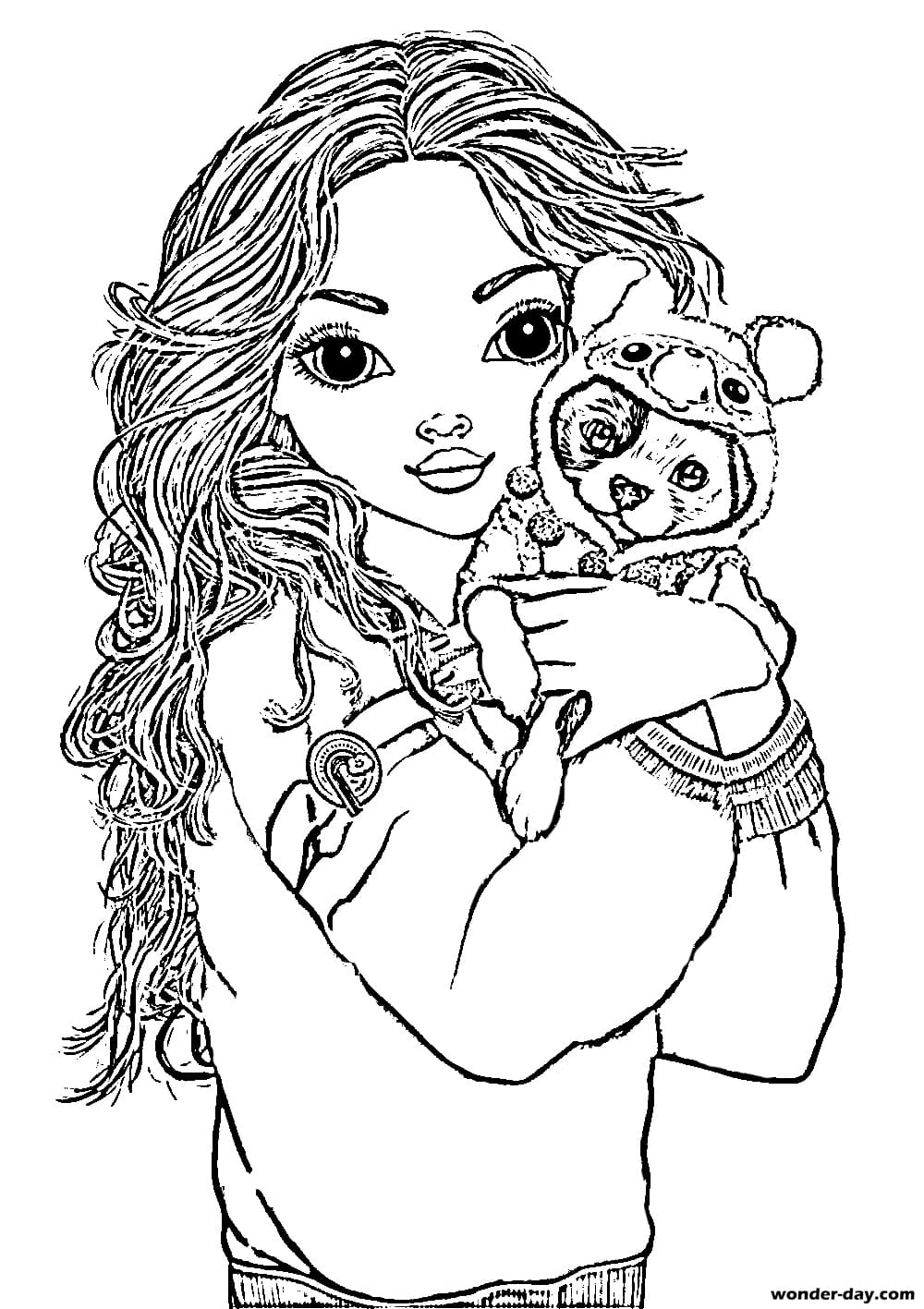 topmodel ausmalbilder selbst gestalten