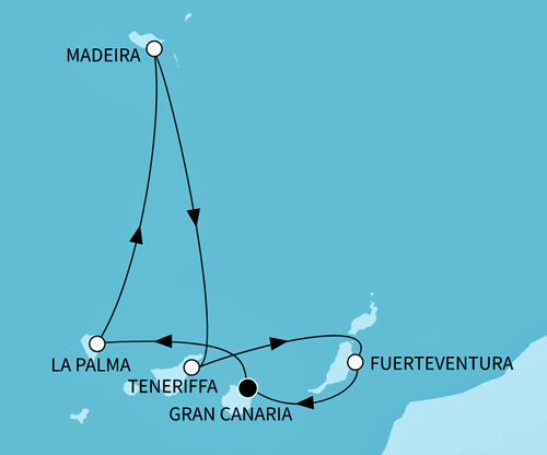  Mein Schiff 7 am 12.01.2026 - Kanaren mit Madeira 