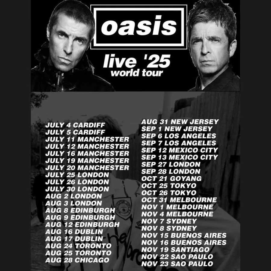 Oasis Europe Tour 2026 Oasis' 2025 N. American Tour Dates: How To Get Sold-out Tickets