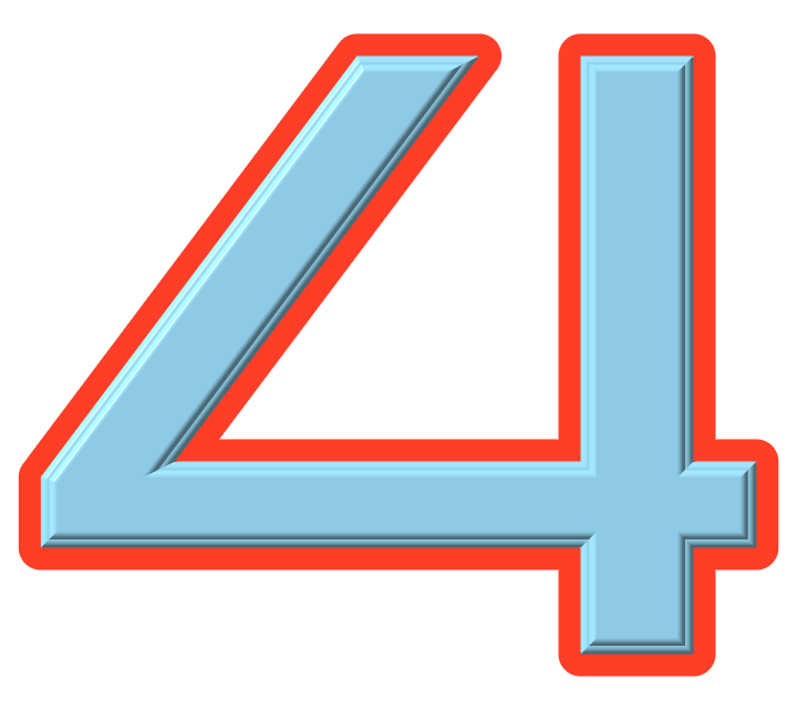  Numbers: Number 4 Motiv 