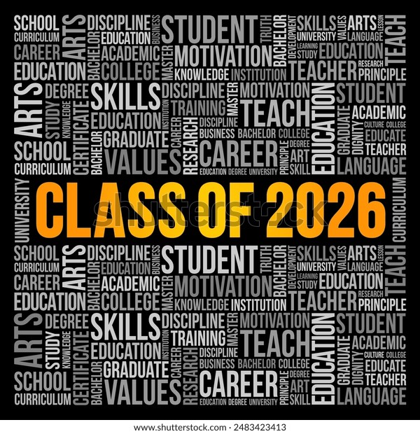 Boxclever 2026 Class Of 2026 Typography Design Vector. Text For Design, Congratulation