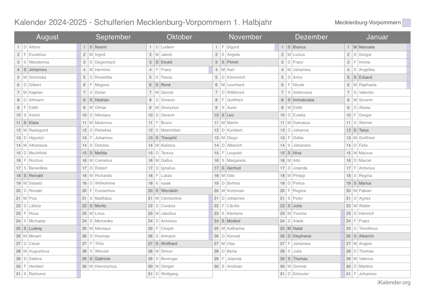 Winterferien Mecklenburg Vorpommern 2026 Kalender 2026 mecklenburg-vorpommern Kostenlos: Ferien-übersicht …