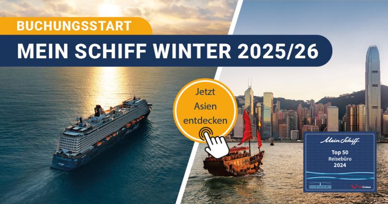  Mein Schiff Winter 2025/2026: Das sind die Routenhighlights 