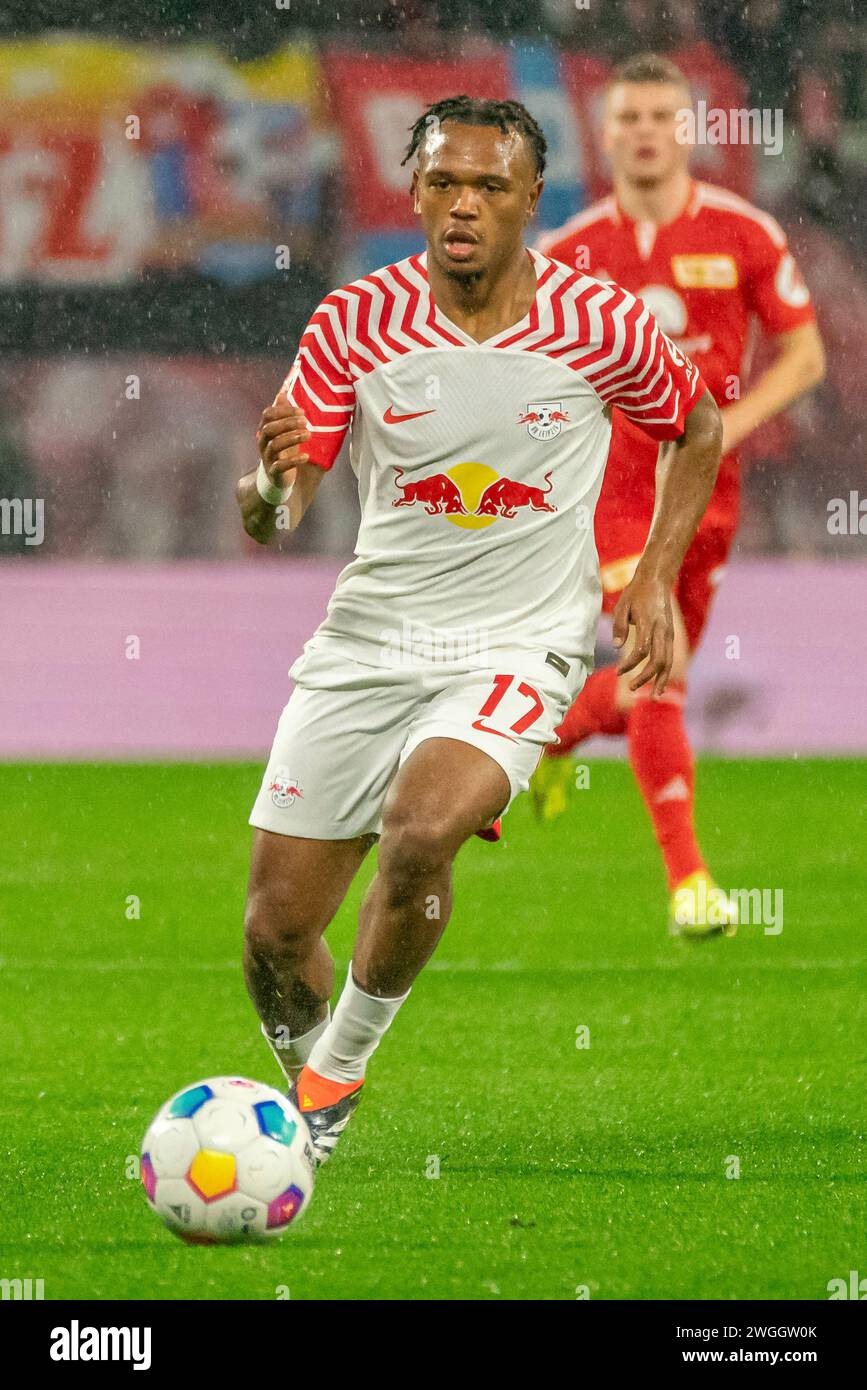  Leipzig, Deutschland 04. Februar 2024: 1.BL - 2023/2024 - RB Leipzig vs 