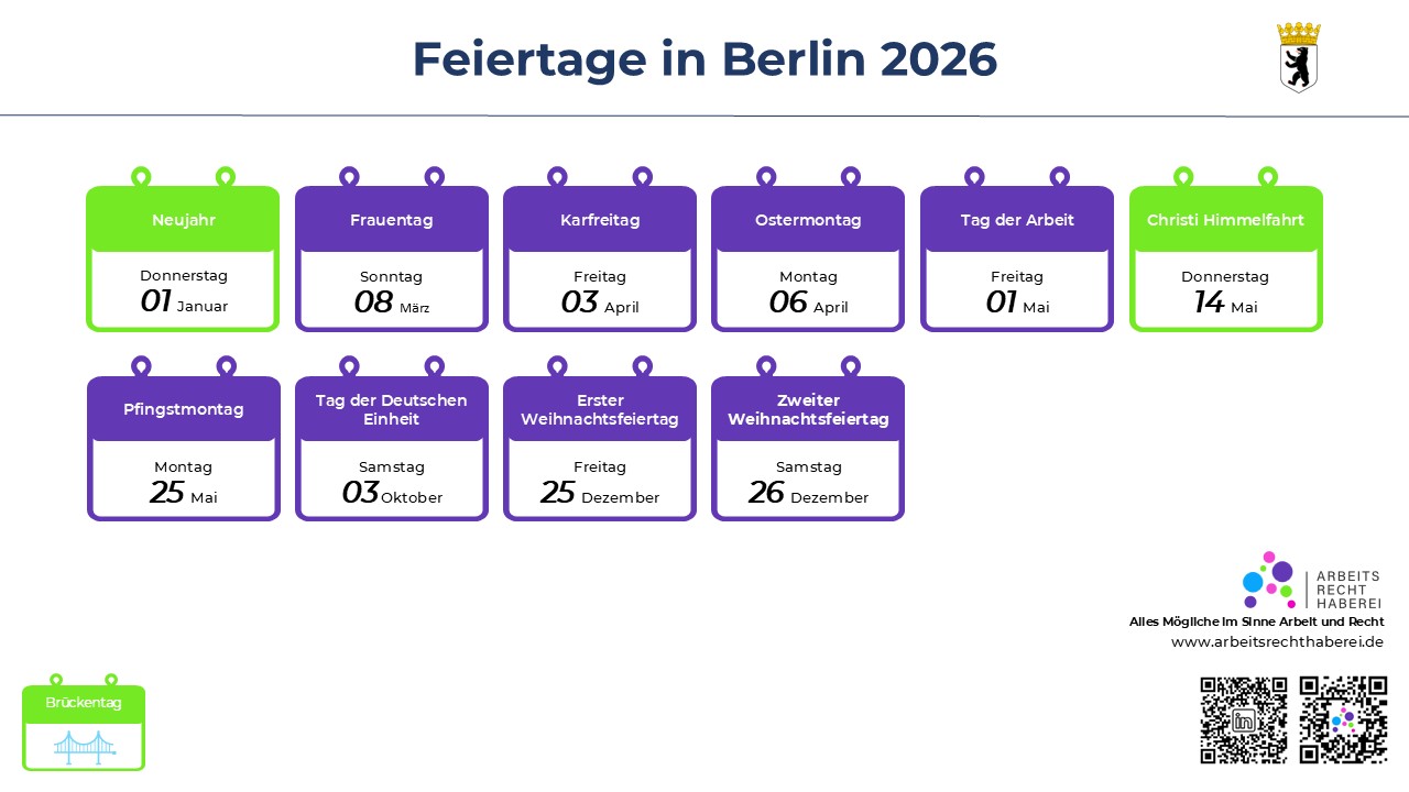 Arbeitstage 2026 Berlin arbeitstage 2026 Nrw: übersicht & Kalender