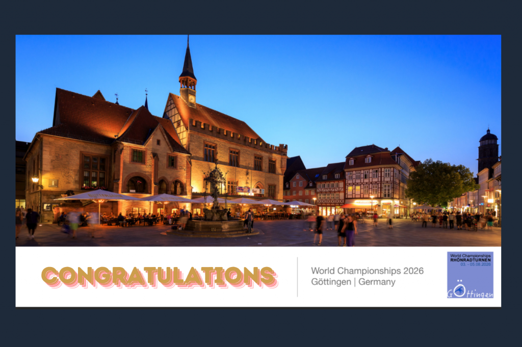  Göttingen is awarded 2026 World Championships in Wheel Gymnastics – IRV 