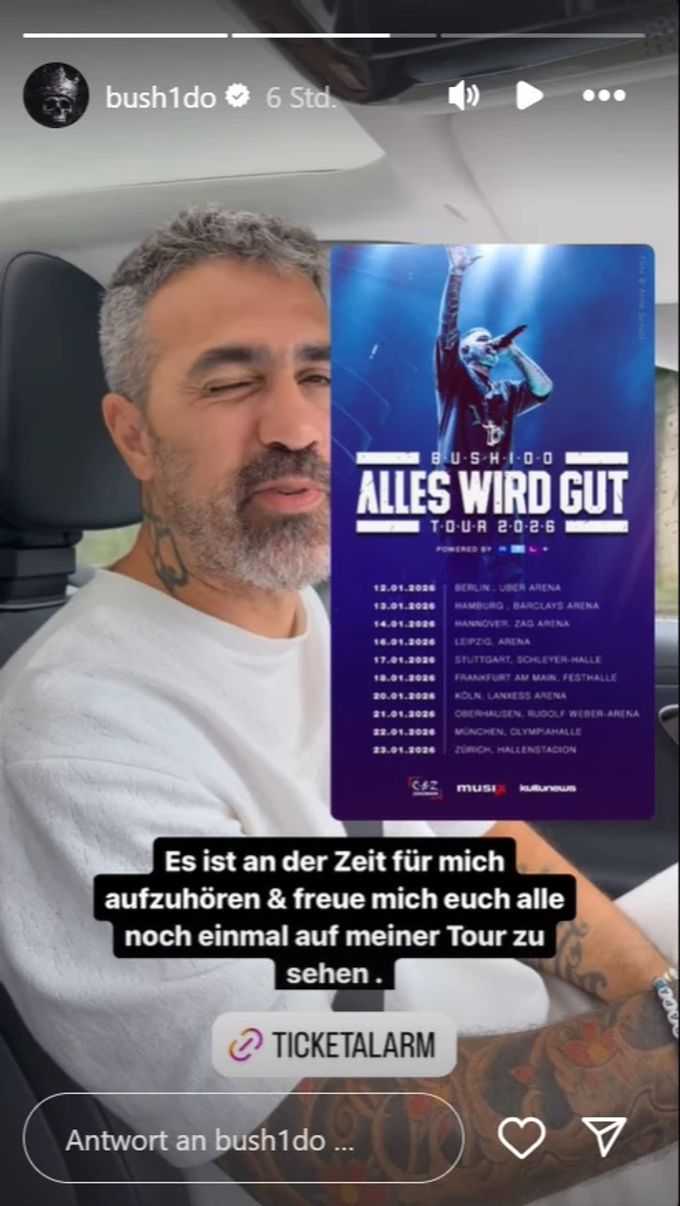 Bushido Abschiedstour 2026 bushido: abschiedstour „alles Wird Gut -tour 2026“ – Tickets, Termine …