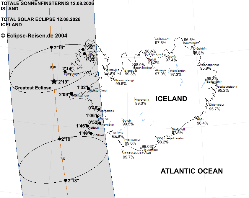  Totale Sonnenfinsternis am 12.08.2026 