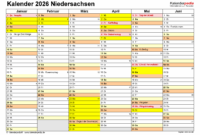 Schulferien In Niedersachsen 2026 Ferien in Niedersachsen Im Schuljahr 2026/27