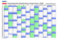 Ferienkalender Mecklenburg-vorpommern 2026 Feiertage 2026 Meck.-pomm. + Kalender Ferienkalender Mecklenburg-vorpommern 2026 Feiertage 2026 Meck.-pomm. + Kalender