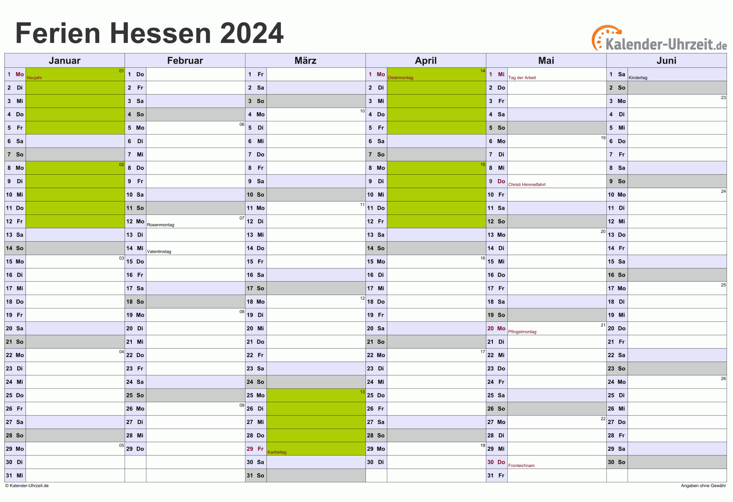 Hessen Ferien 2026 Sommer Ferien 2026 In Deutschland (alle Bundesländer)