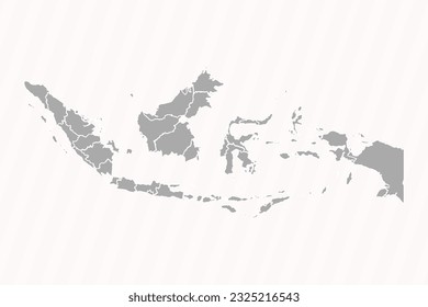  Detailed Map Indonesia States Cities Stock Vector (Royalty Free Illustration 