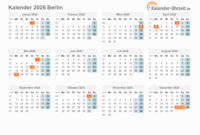 Ferientermine Deutschland 2026 Ferien Berlin 2026