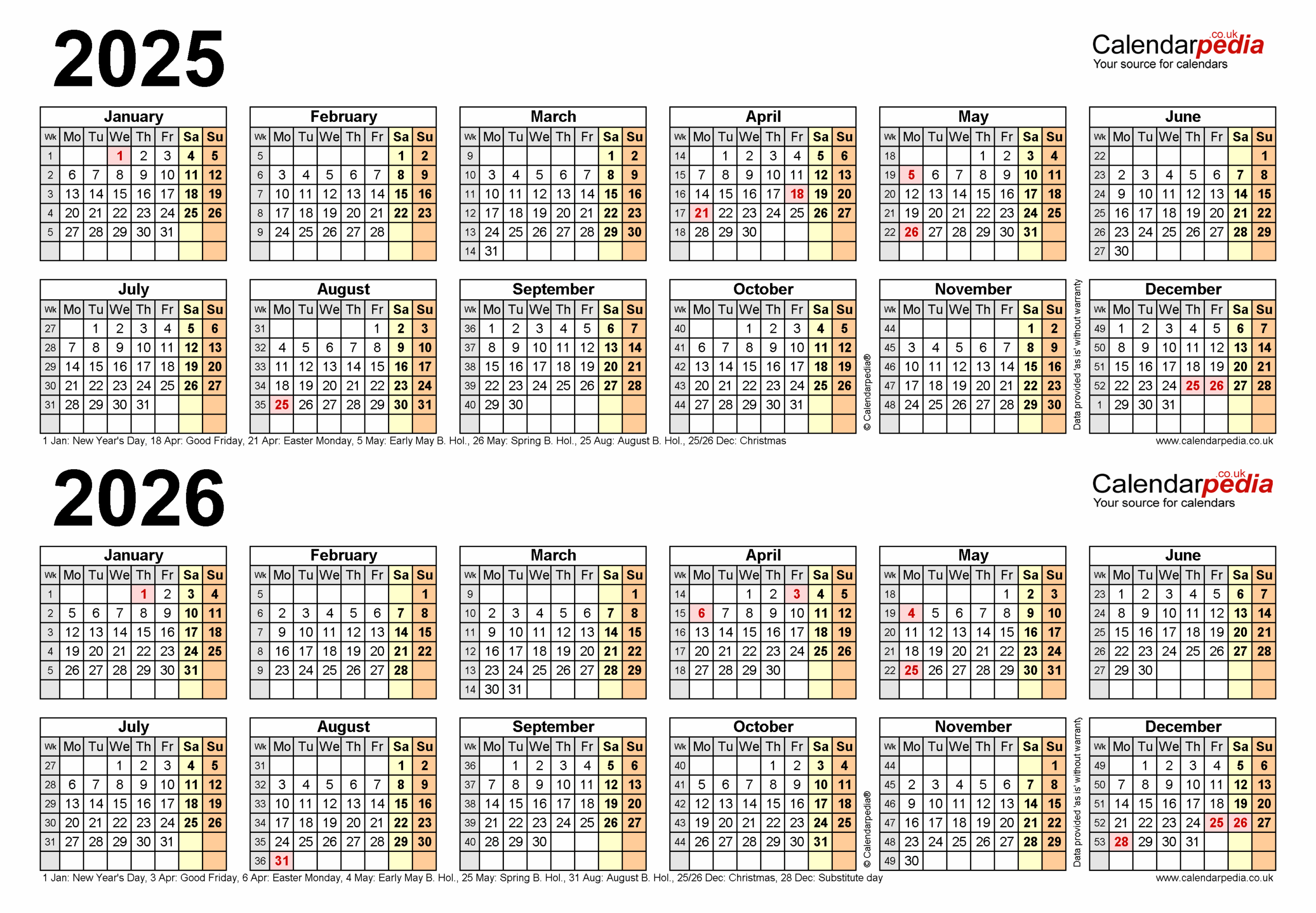 2026 Toyota Sienna Free Printable Calendar 2026 (week Starts From Monday) – Free-calendar.su