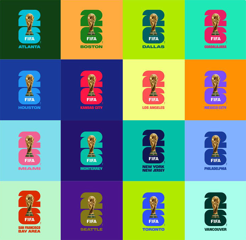  Austragungsorte der WM 2026 – 16 Städte in den drei Ländern Illustration 