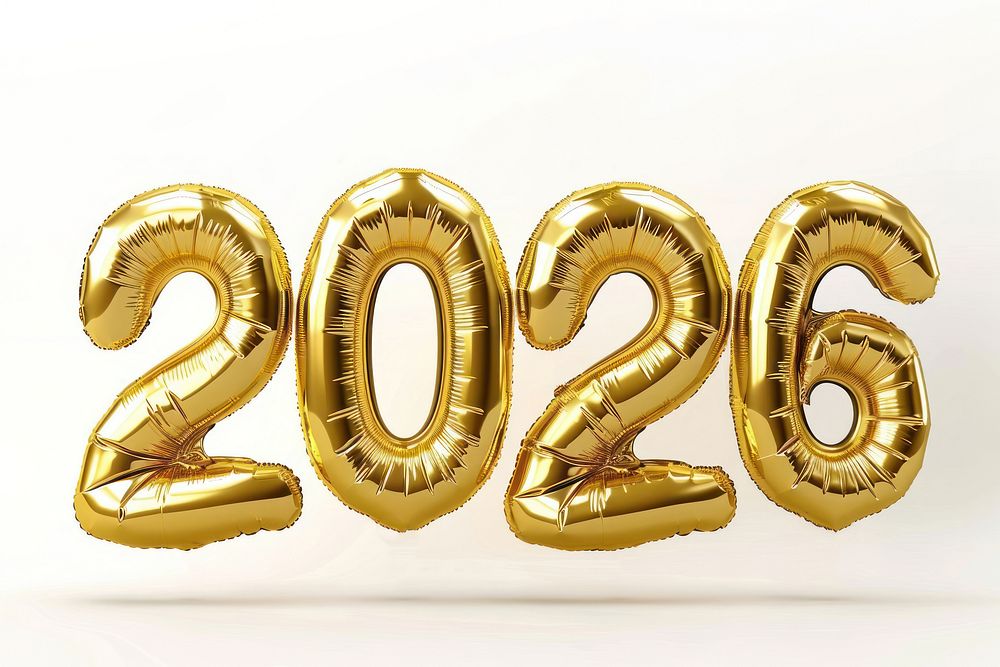  Golden 2026 balloons celebration 