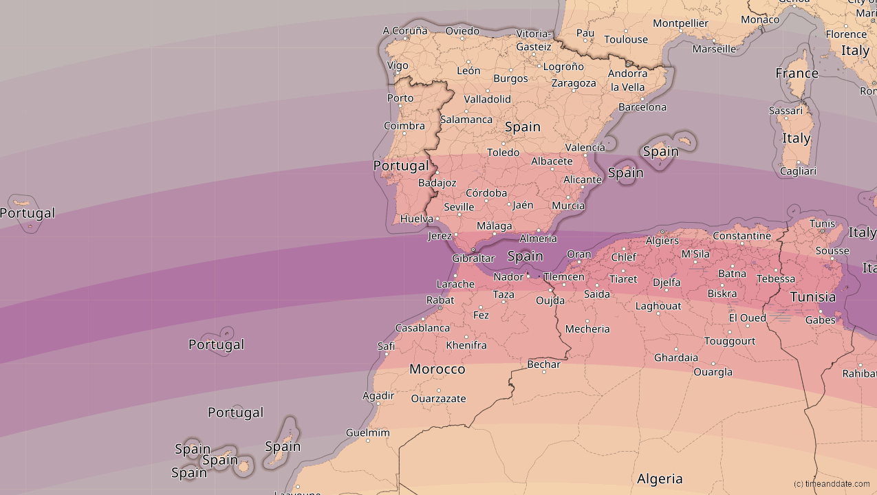  2. Aug 2027 – Totale Sonnenfinsternis Spanien Motiv 
