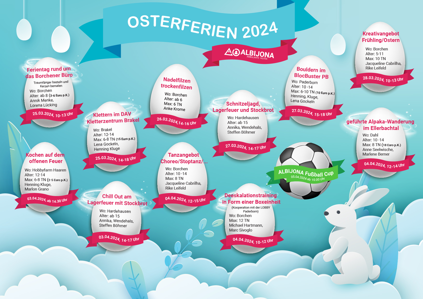  Osterferien 2024 bei ALBIJONA – ALBIJONA – Ambulante Hilfen Bildidee 