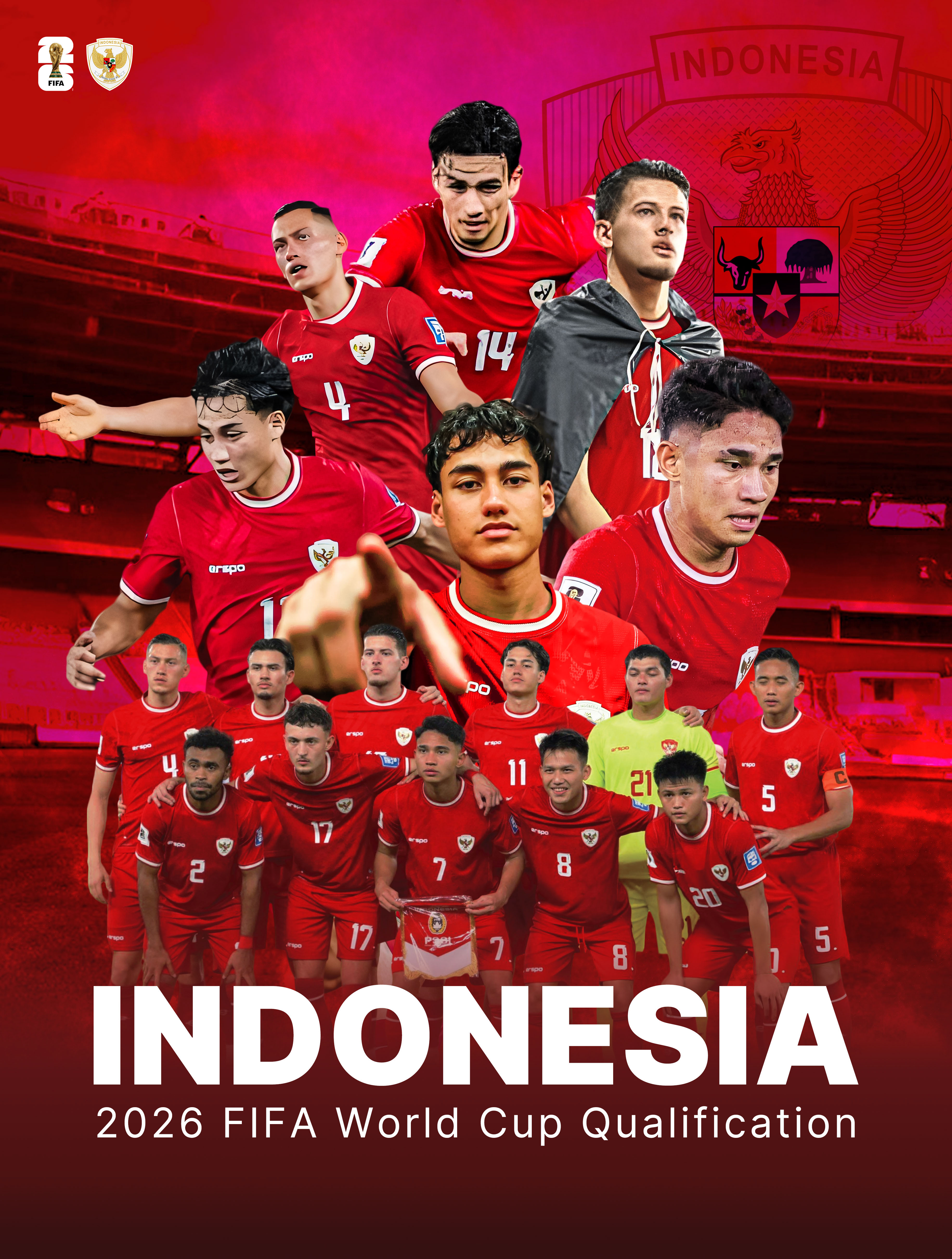  Indonesia 2026 FIFA WORLD CUP QUALIFICATION :: Behance Bildidee 