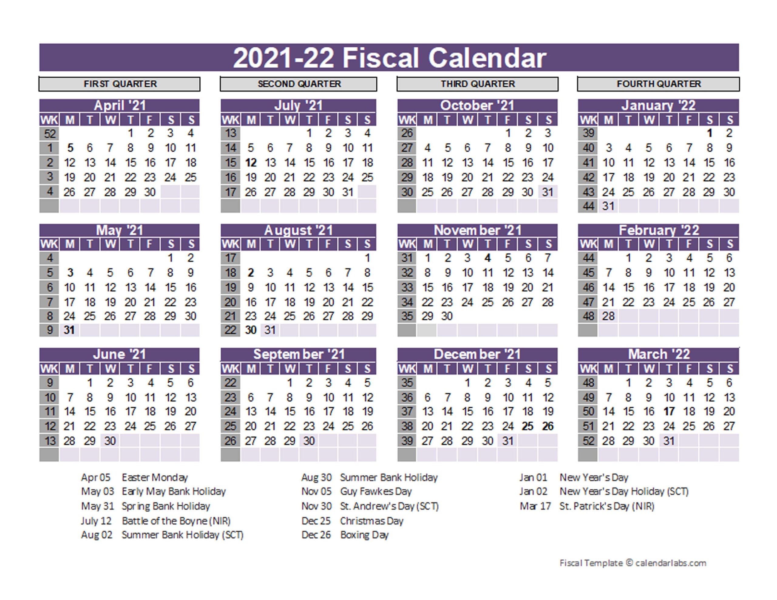 2025 Fiscal Calendar Printable 2025 Fiscal Year Calendar Template
