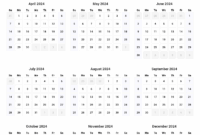 Monthly At A Glance Calendar Free Printable 2025 Free Printable Calendar Large Boxes 2023