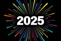 Happy New Year 2025 In Golden Background Premium Vector