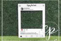 Instagram Reel Box Booth Photobooth Frames