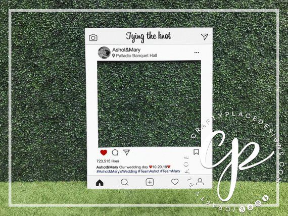 Instagram Reel Box Booth Photobooth Frames