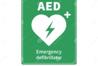 Aed Defibrillator Sign Defibrillator Defib Logos