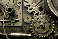 Machine Equipment Booth Background Premium Photo
