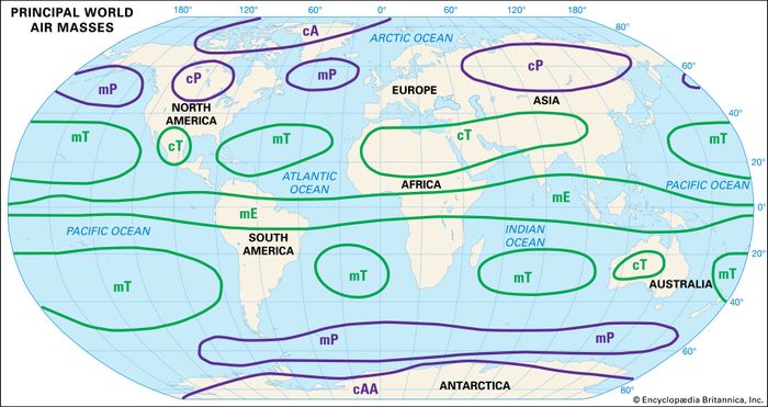 Continental Air Mass Continental Air Mass Diagram