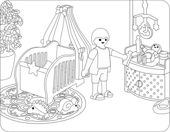 Playmobil Ausmalbilder Familie Hauser Zum Ausdrucken