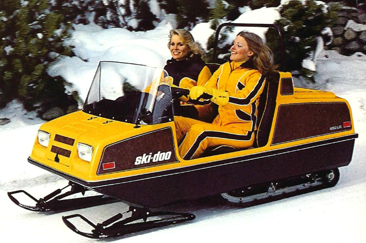 Ski-doo Double Track Snowmobile Work Horse: 1970 Ski-doo Alpine Invader 640/er