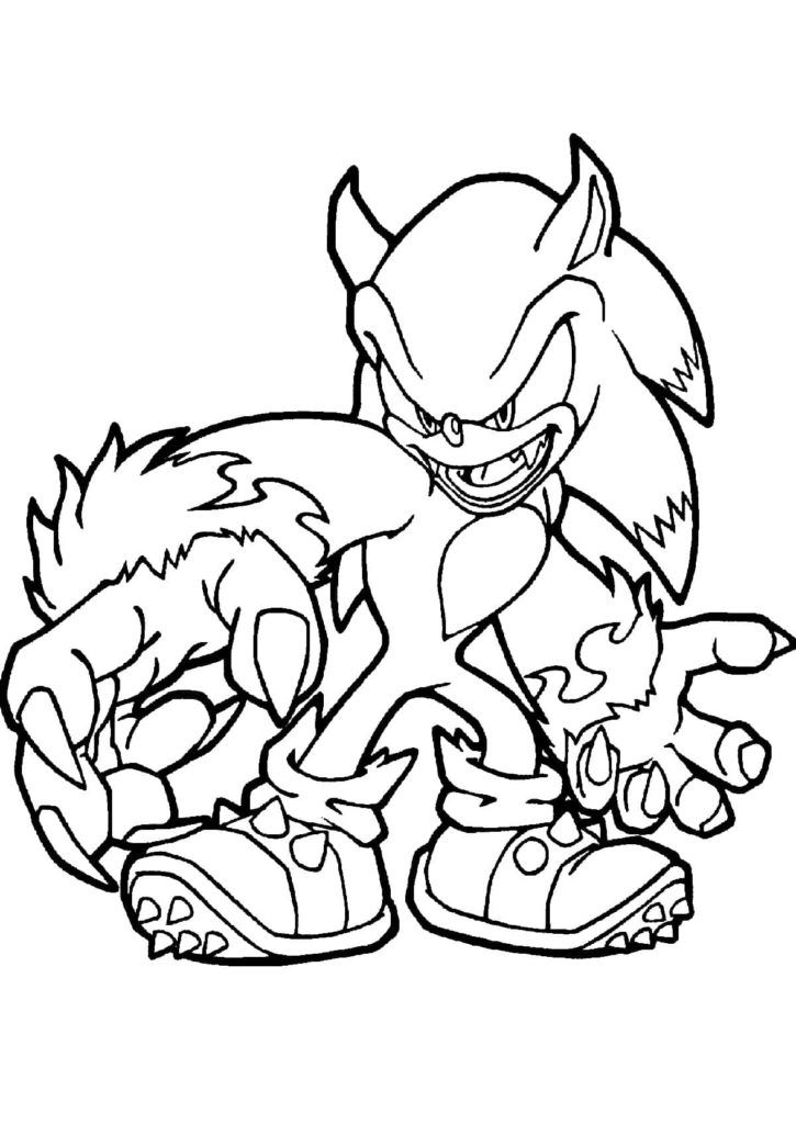 Ausmalbilder Sonic Ausdrucken
