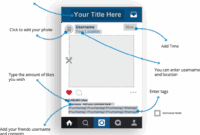 Ukuran Frame Foto Booth Instagram Printable Instagram Party Photo Booth Frame Instant Download