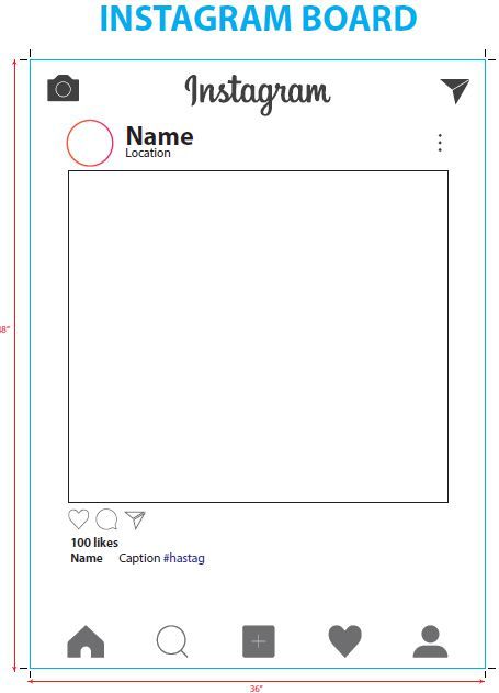 Instagram frame template photo booth – Artofit