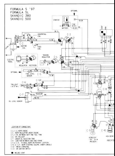 Ski-doo Wiring-diagram Wiring Diagram Ski Doo 2002 Legend Mxz 1998 Diagrams Wire