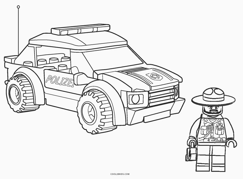 Ausmalbilder Lego Polizei